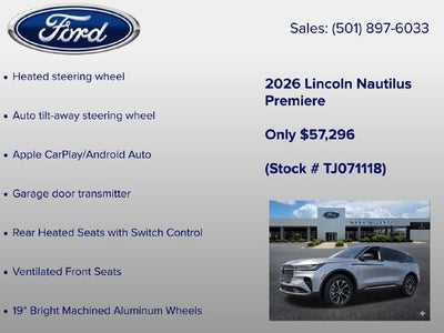 2026 Lincoln Nautilus Premiere