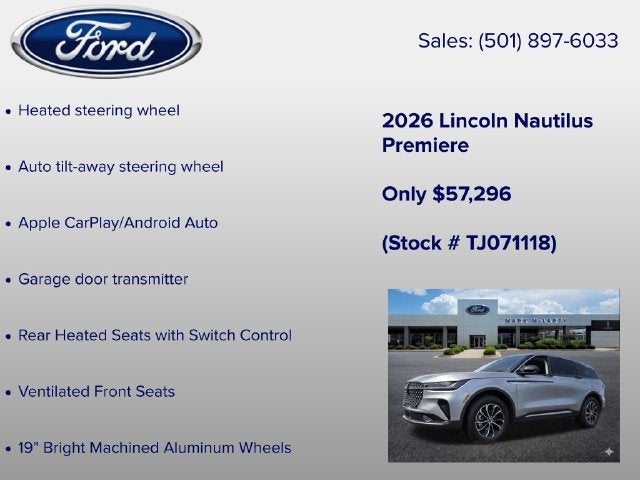 2026 Lincoln Nautilus Premiere