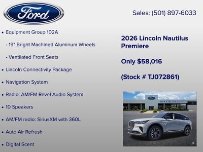 2026 Lincoln Nautilus Premiere