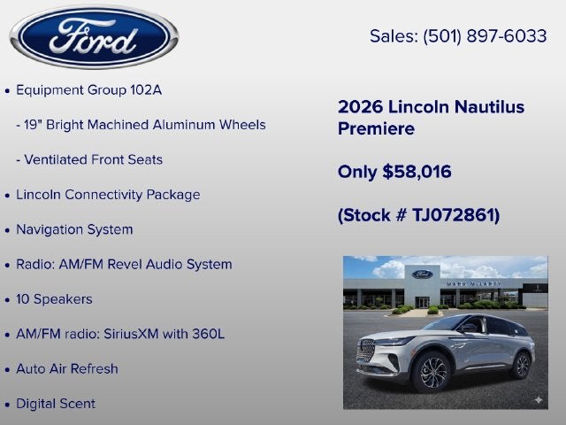 2026 Lincoln Nautilus Premiere