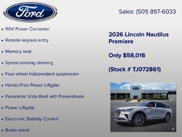 2026 Lincoln Nautilus Premiere
