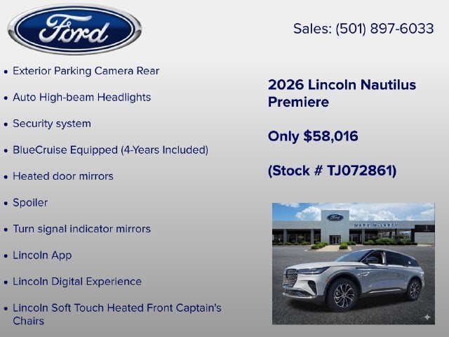 2026 Lincoln Nautilus Premiere