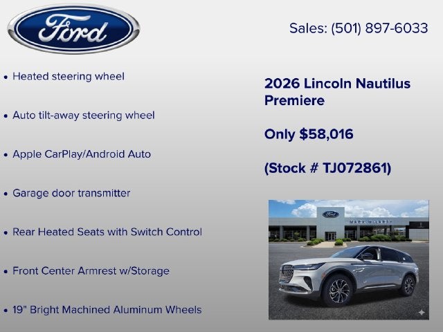 2026 Lincoln Nautilus Premiere