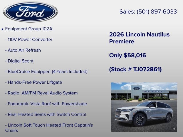 2026 Lincoln Nautilus Premiere