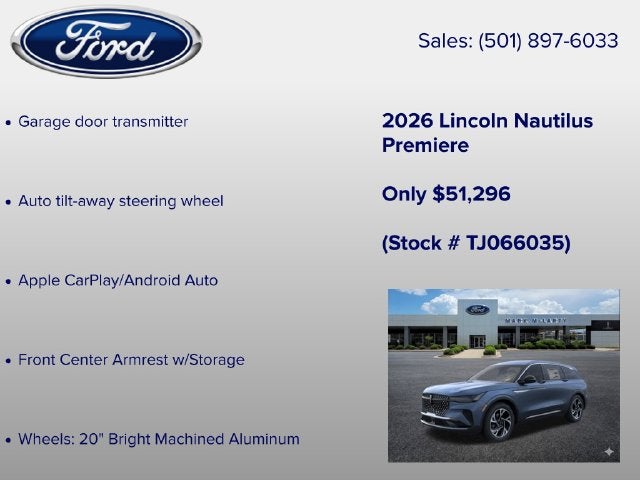 2026 Lincoln Nautilus Premiere