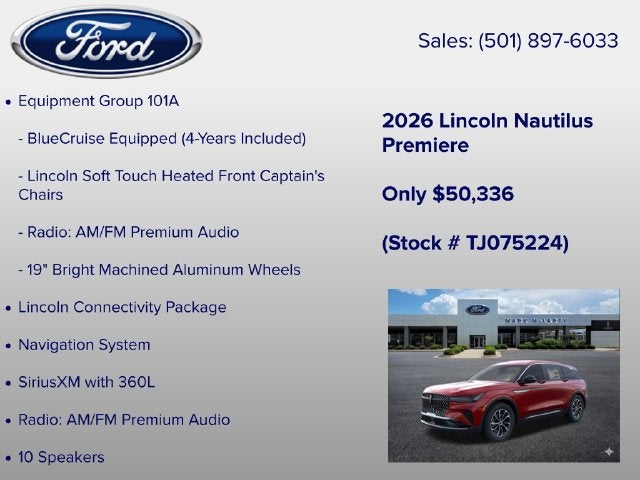 2026 Lincoln Nautilus Premiere