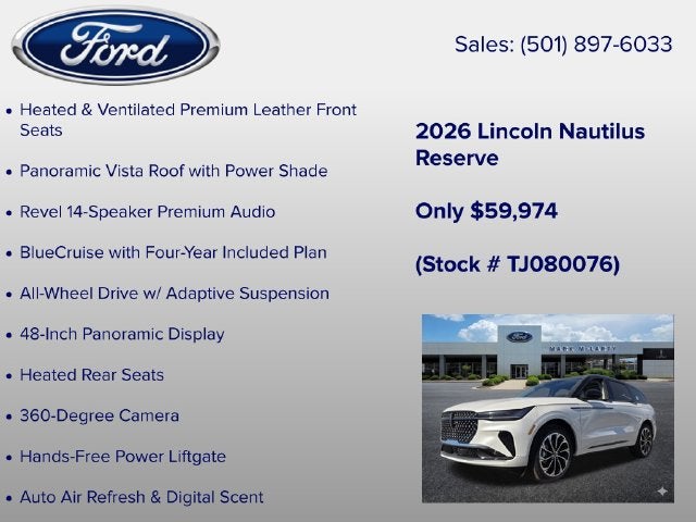 2026 Lincoln Nautilus Reserve