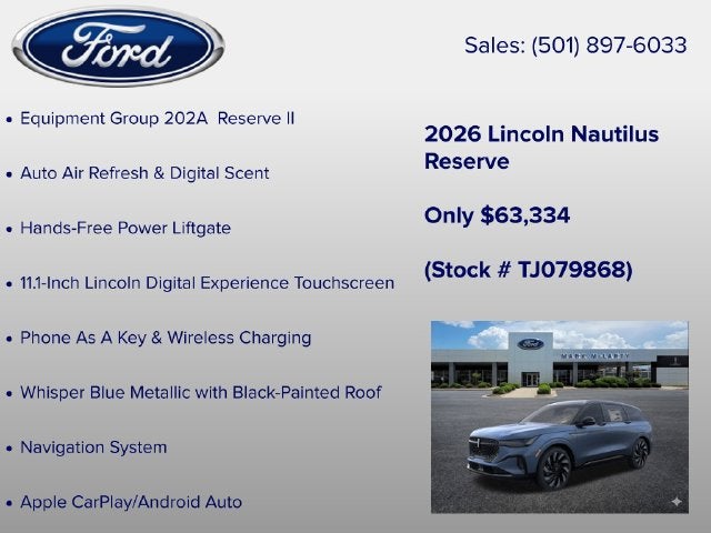 2026 Lincoln Nautilus Reserve