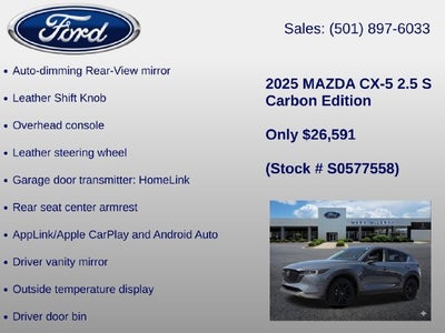 2025 Mazda Mazda CX-5 2.5 S Carbon Edition