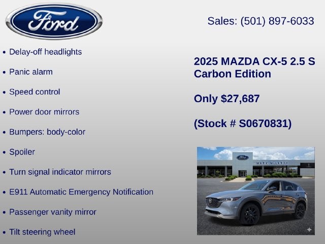 2025 Mazda Mazda CX-5 2.5 S Carbon Edition