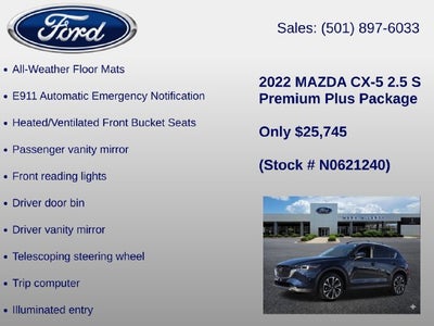 2022 Mazda Mazda CX-5 2.5 S Premium Plus Package