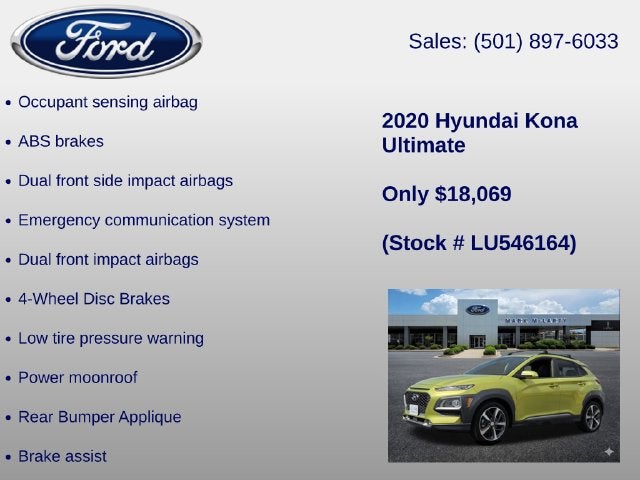 2020 Hyundai Kona Ultimate