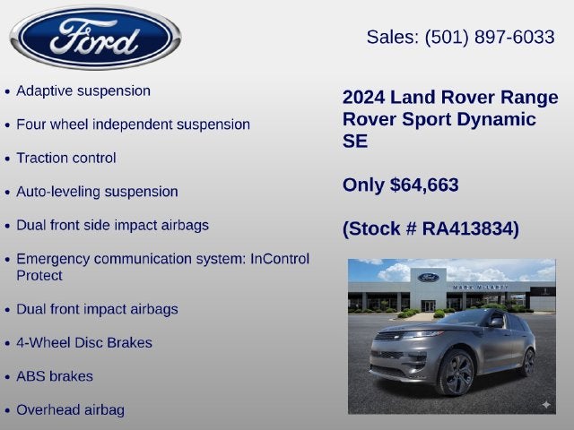2024 Land Rover Range Rover Sport Dynamic SE