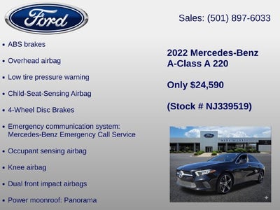 2022 Mercedes-Benz A-Class A 220 4MATIC®