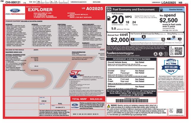 2020 Ford Explorer ST