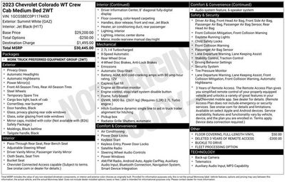 2023 Chevrolet Colorado Work Truck