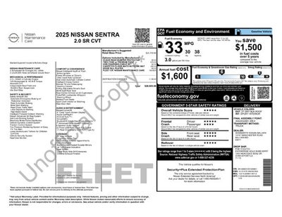 2025 Nissan Sentra SR