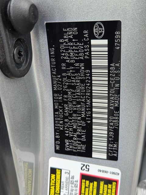 2024 Toyota Camry SE