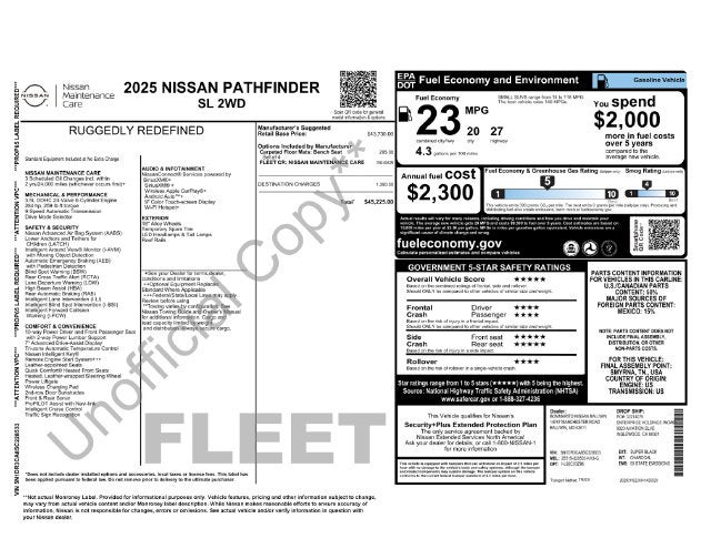 2025 Nissan Pathfinder SL