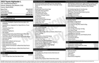 2023 Toyota Highlander L