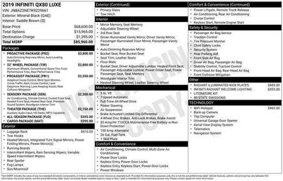 2019 INFINITI QX80 LUXE