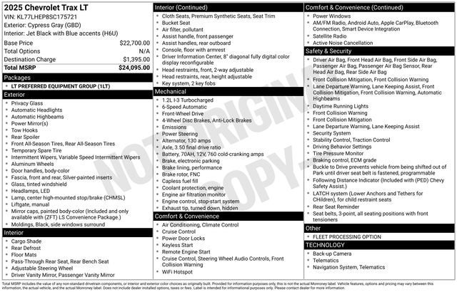 2025 Chevrolet Trax LT