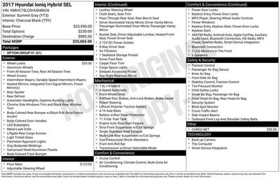 2017 Hyundai Ioniq Hybrid SEL