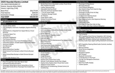 2025 Hyundai Elantra Limited