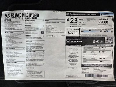 2026 Volvo XC90 B6 Ultra