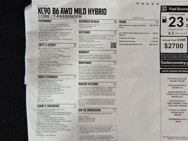 2026 Volvo XC90 B6 Core