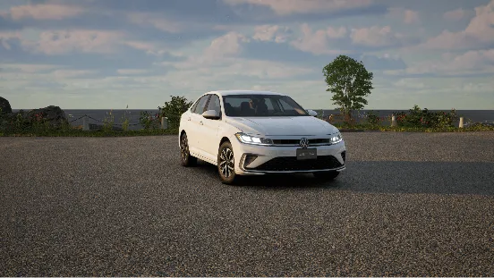 White Volkswagen Jetta