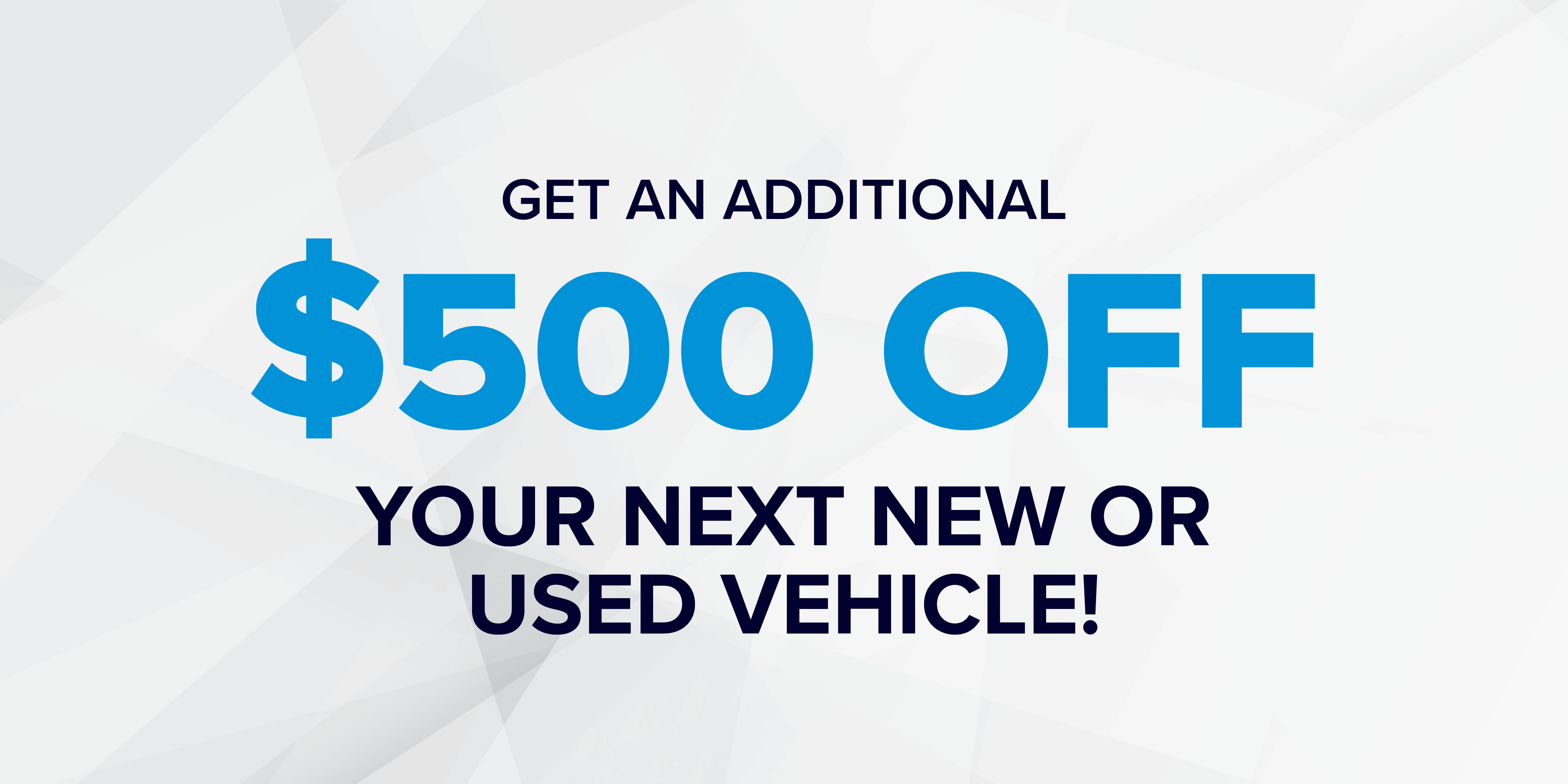 McLarty Automotive Group – Save $500 on any new or pre-owned vehicle